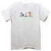 Animals Smocked White Knit Short Sleeve Boys Tee Shirt