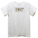 Lures Smocked White Knit Short Sleeve Boys Tee Shirt
