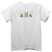 Sandcastle Smocked White Knit Short Sleeve Boys Tee Shirt