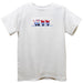 Valentine´s Train Smocked White Knit Short Sleeve Boys Tee Shirt