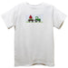 Watermelon Smocked White Knit Short Sleeve Boys Tee Shirt