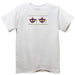 Mardi Gras Masks Smocked White Knit Short Sleeve Boys Tee Shirt
