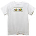 Mardi Gras Smocked White Knit Short Sleeve Boys Tee Shirt