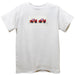Racing Cars Smocked White Knit Short Sleeve Boys Tee Shirt