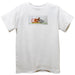 Sposts Balls Smocked White Knit Short Sleeve Boys Tee Shirt