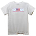4 th of July White Knit Short Sleeve Boys Tee Shirt