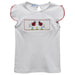 Ladybugs Smocked White Knit Girls Top Cap Sleeve - Vive La Fête - Online Apparel Store