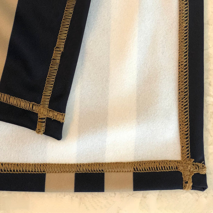 Southern Mississippi Stripes Black Fleece Blanket - Vive La Fête - Online Apparel Store
