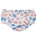 Baseball Print Sublimated Boys Diaper Cover