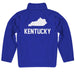 Kentucky Blue Long Sleeve Quarter Zip Pull Over - Vive La Fête - Online Apparel Store
