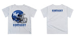 Kentucky Original Dripping Football Helmet White T-Shirt by Vive La Fete - Vive La Fête - Online Apparel Store