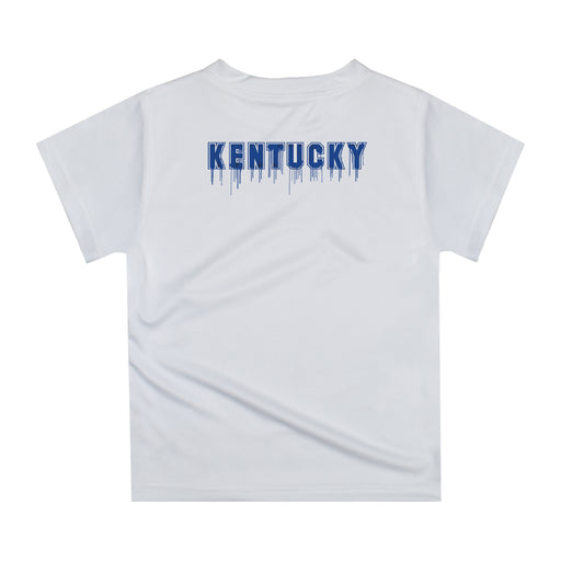Kentucky Original Dripping Basketball White T-Shirt by Vive La Fete - Vive La Fête - Online Apparel Store