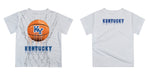 Kentucky Original Dripping Basketball White T-Shirt by Vive La Fete - Vive La Fête - Online Apparel Store