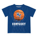 Kentucky Original Dripping Basketball Royal T-Shirt by Vive La Fete