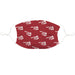 Oklahoma Map All Over Print Red Dust Mask