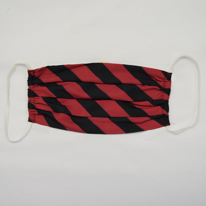 Red And Black Stripe Face Mask - Vive La Fête - Online Apparel Store