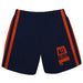 Auburn Blue Short With Orange Side Stripes - Vive La Fête - Online Apparel Store