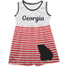 Georgia Big Logo Red And White Stripes Tank Dress - Vive La Fête - Online Apparel Store