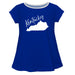 Kentucky Solid Blue Laurie Top Short Sleeve - Vive La Fête - Online Apparel Store