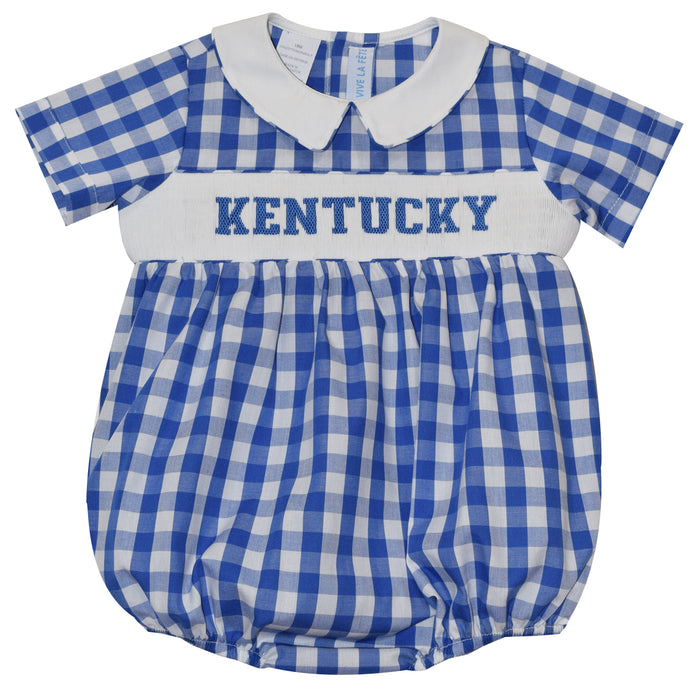 Kentucky Smocked Boys Bubble Short Sleeve