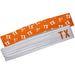 Texas White Solid And Orange Repeat Logo Headband Set - Vive La Fête - Online Apparel Store