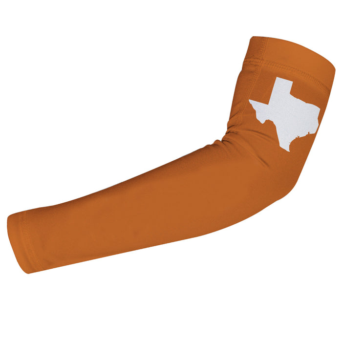 Texas Map Orange Arm Sleeves Pair - Vive La Fête - Online Apparel Store