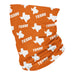 Texas All Over Logo Orange Neck Gaiter - Vive La Fête - Online Apparel Store