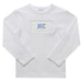 North Carolina Smocked Knit White Boys Long Sleeve Tee Shirt