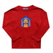 Puppies Applique Red Knit Long Sleeve BoysTee Shirt - Vive La Fête - Online Apparel Store
