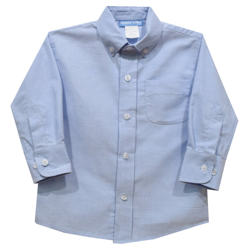 Light Blue Oxford Long Sleeve Button Down Shirt