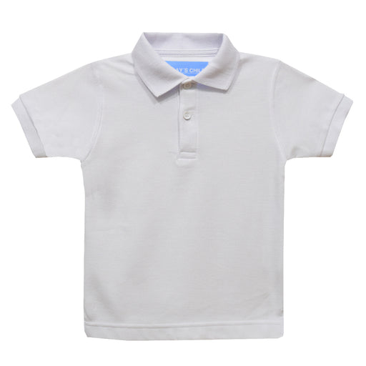 White Short Sleeve Polo Box Shirt