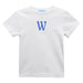 blue letter White T-Shirt