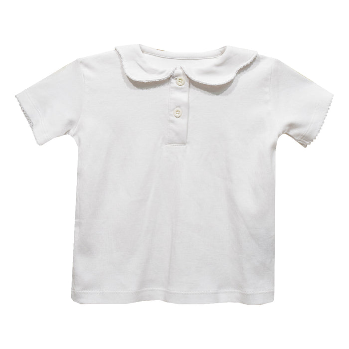 White/white, Cap Sleeve Blouse