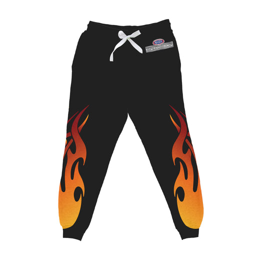 NHRA Officially Licensed by Vive La Fete Flames Black Joggers