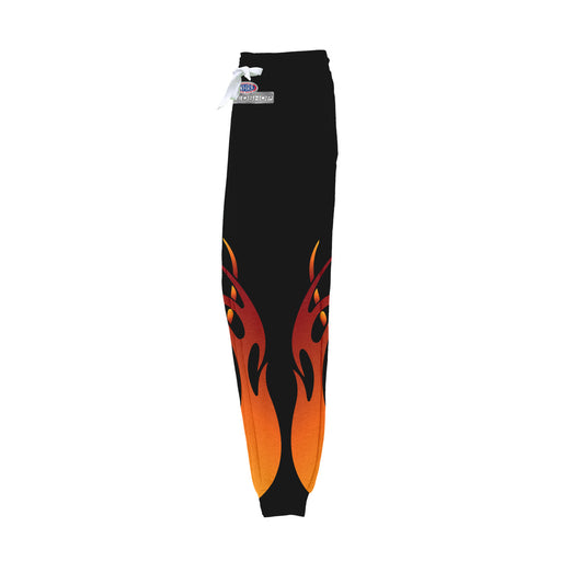 NHRA Officially Licensed by Vive La Fete Flames Black Joggers - Vive La Fête - Online Apparel Store