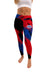 NHRA Officially Licensed by Vive La Fete Abstract Brushed Red Black Blue Youth Leggings