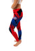 NHRA Officially Licensed by Vive La Fete Abstract Brushed Red Black Blue Youth Leggings - Vive La Fête - Online Apparel Store