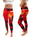 NHRA Officially Licensed by Vive La Fete Abstract Red Black Yellow Youth Leggings - Vive La Fête - Online Apparel Store