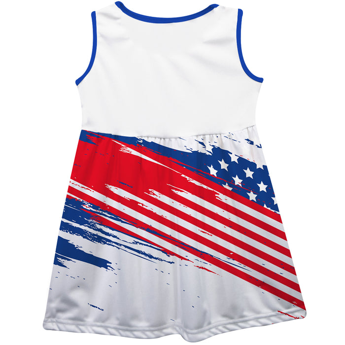 NHRA Officially Licensed by Vive La Fete Americana Dragster White Tank Dress - Vive La Fête - Online Apparel Store