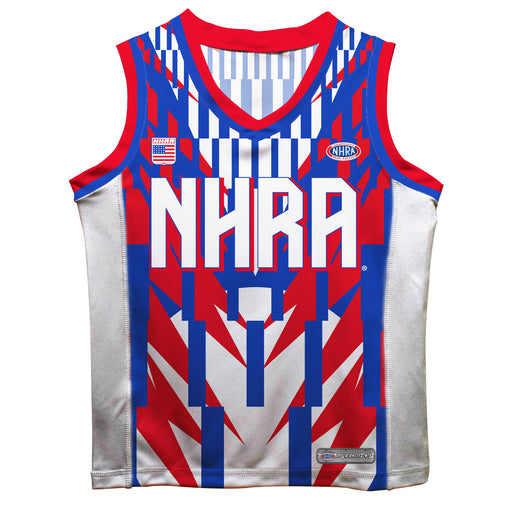 NHRA Officially Licensed by Vive La Fete Geometric USA Basketball Jersey