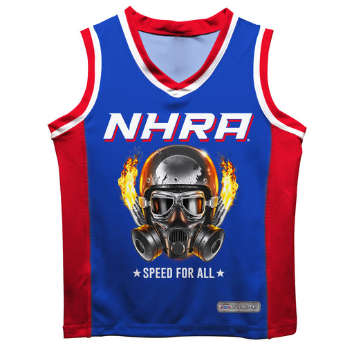 National Hot Rod Association Fire Helmet NHRA Officially Licensed by Vive La Fete Basketball Jersey