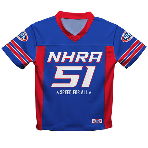 National Hot Rod Association Nitro Power 51 NHRA Officially Licensed by Vive La Fete Football Jersey V2