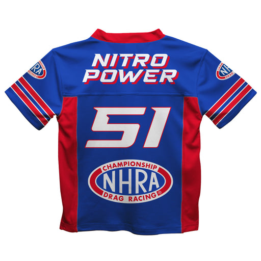 National Hot Rod Association Nitro Power 51 NHRA Officially Licensed by Vive La Fete Football Jersey V2 - Vive La Fête - Online Apparel Store