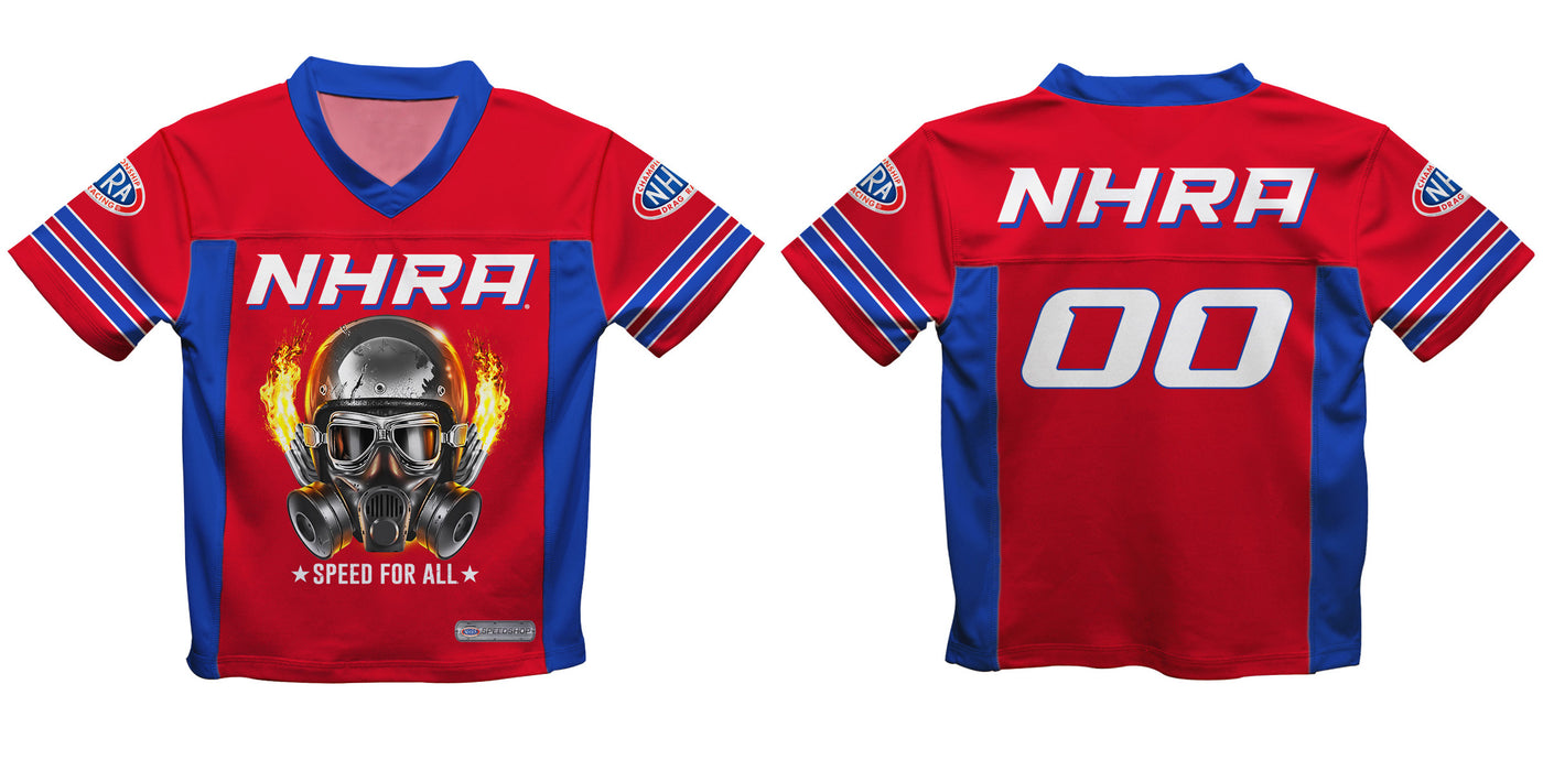 National Hot Rod Association Fire Helmet NHRA Officially Licensed by Vive La Fete Football Jersey - Vive La Fête - Online Apparel Store
