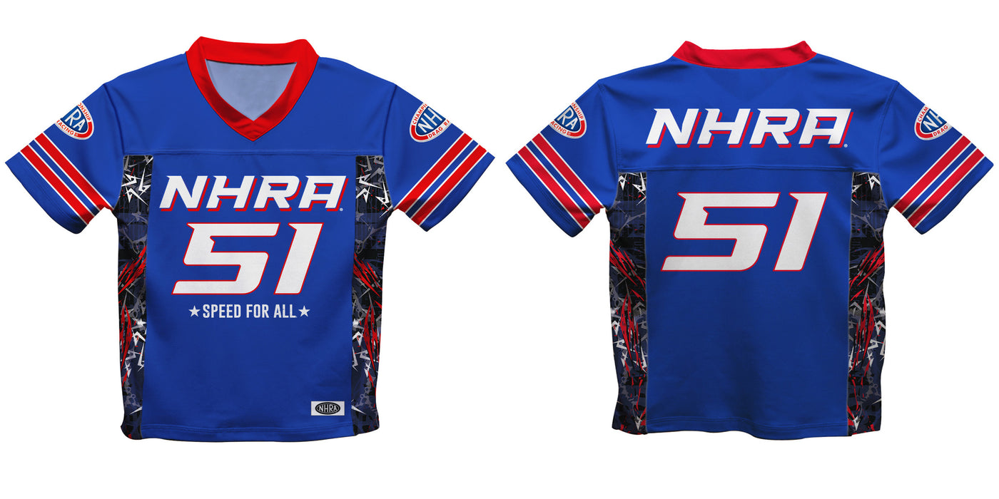 National Hot Rod Association Abstract NHRA Officially Licensed by Vive La Fete Football Jersey V2 - Vive La Fête - Online Apparel Store