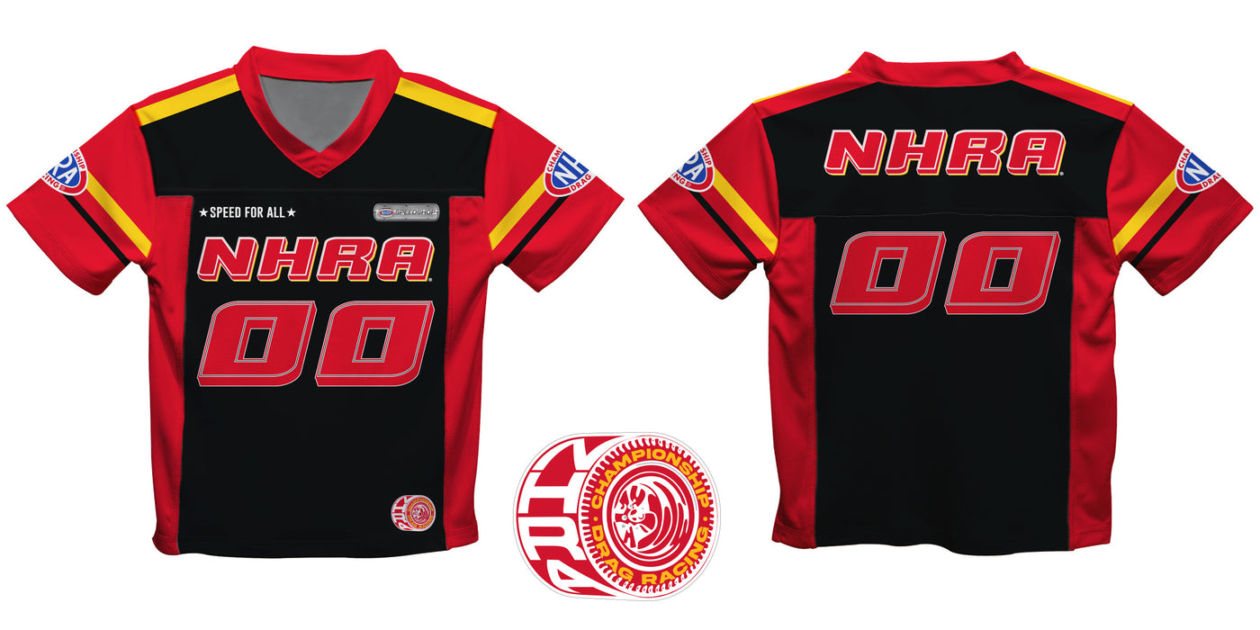 National Hot Rod Association Wheel Logo NHRA Officially Licensed by Vive La Fete Football Jersey - Vive La Fête - Online Apparel Store