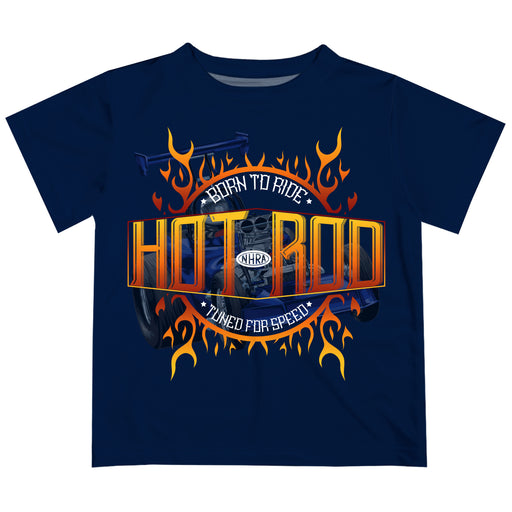 National Hot Rod Association Flames Hotrod NHRA Officially Licensed by Vive La Fete T-Shirt