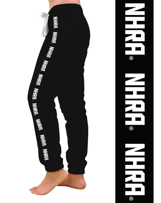 NHRA Officially Licensed by Vive La Fete NHRA Stripe Black Women Joggers - Vive La Fête - Online Apparel Store
