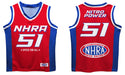 NHRA Officially Licensed by Vive La Fete Nitro Power 51 Red & Royal Men Basketball Jersey - Vive La Fête - Online Apparel Store