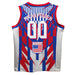 NHRA Officially Licensed by Vive La Fete Geometric USA Men Basketball Jersey - Vive La Fête - Online Apparel Store
